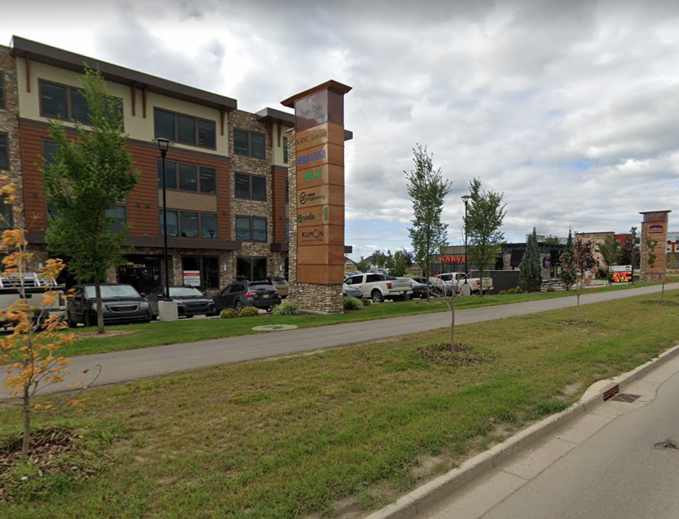 Outside the Orthopedic Associates building on the south side of Grande Prairie